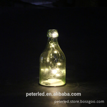 Aurora fairy Glass bottle cap LED string light decoration for shop window